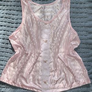 Petra Pink Cottage Core Pajama Tank Top